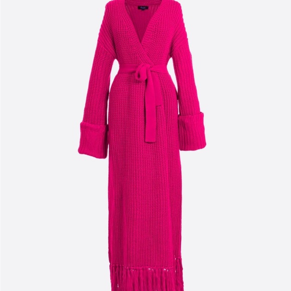 HANIFA Maya Knit Maxi Cardigan Dress - Picture 3 of 9